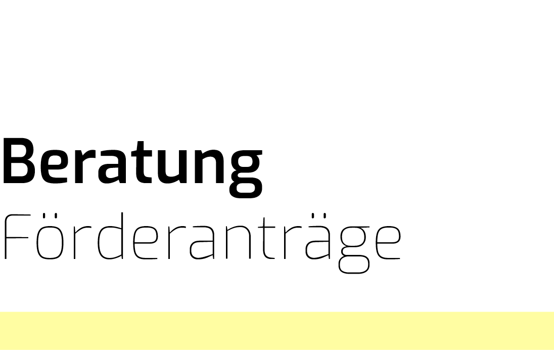 Beratung zu Förderanträgen