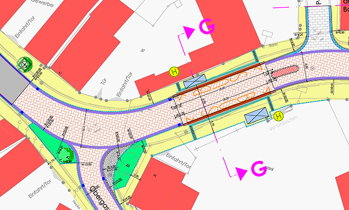 Straßenraumgestaltung Pfungstadt-Hahn